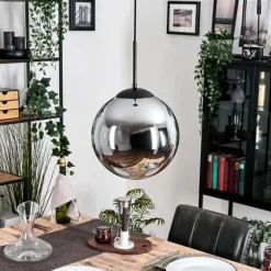 Gastor Suspension, Boule lumineuse 30 cm Fumé, 1 lumière