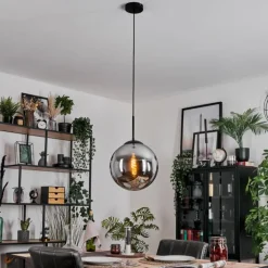 Gastor Suspension, Boule lumineuse 30 cm Fumé, 1 lumière