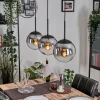 Gastor Suspension, Boule lumineuse Clair, Fumé, 3 lumières