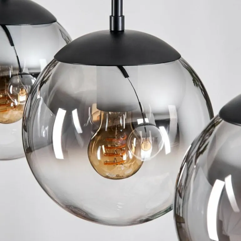 Gastor Suspension, Boule lumineuse Clair, Fumé, 3 lumières