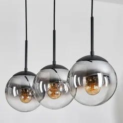 Gastor Suspension, Boule lumineuse Clair, Fumé, 3 lumières