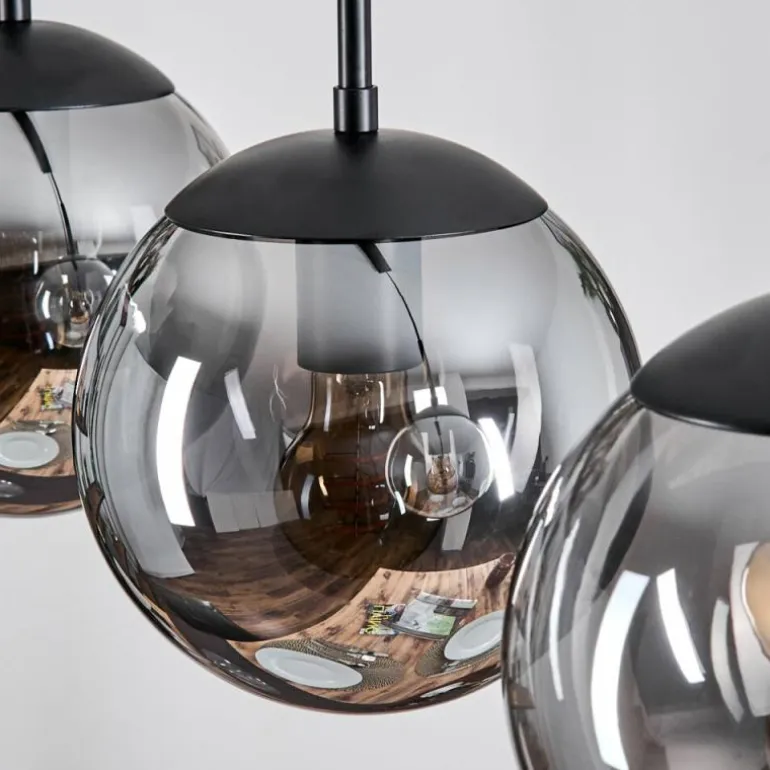 Gastor Suspension, Boule lumineuse Clair, Fumé, 3 lumières