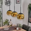 Gastor Suspension, Boule lumineuse Or, Clair, 3 lumières