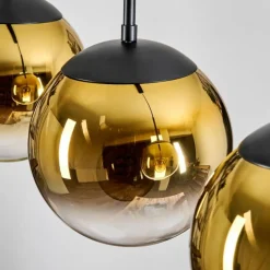 Gastor Suspension, Boule lumineuse Or, Clair, 3 lumières