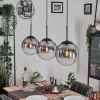 Gastor Suspension, Boule lumineuse Noir, 3 lumières