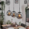 Gastor Suspension, Boule lumineuse Noir, 3 lumières