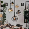 Gastor Suspension, Boule lumineuse 45 cm Noir, 5 lumières