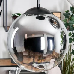 Gastor Suspension, Boule lumineuse 45 cm Noir, 5 lumières