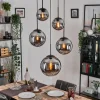 Gastor Suspension, Boule lumineuse 45 cm Noir, 5 lumières