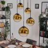 Gastor Suspension, Boule lumineuse 45 cm Noir, 5 lumières