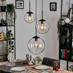 Gastor Suspension, Boule lumineuse Clair, 3 lumières