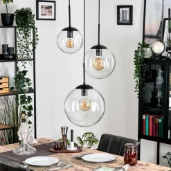 Gastor Suspension, Boule lumineuse Clair, 3 lumières