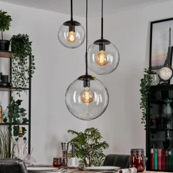 Gastor Suspension, Boule lumineuse Clair, 3 lumières
