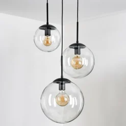 Gastor Suspension, Boule lumineuse Clair, 3 lumières