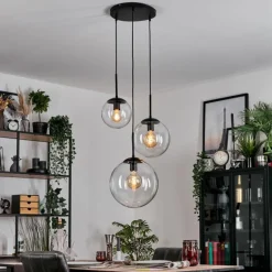 Gastor Suspension, Boule lumineuse Clair, 3 lumières