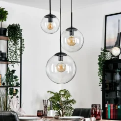 Gastor Suspension, Boule lumineuse Clair, 3 lumières