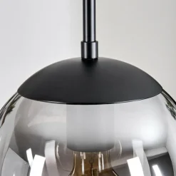 Gastor Suspension, Boule lumineuse Clair, Fumé, 3 lumières