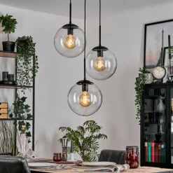 Gastor Suspension, Boule lumineuse Clair, 3 lumières