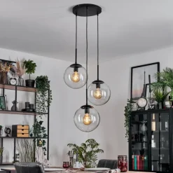 Gastor Suspension, Boule lumineuse Clair, 3 lumières