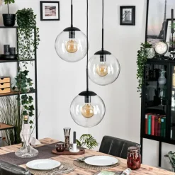 Gastor Suspension, Boule lumineuse Clair, 3 lumières