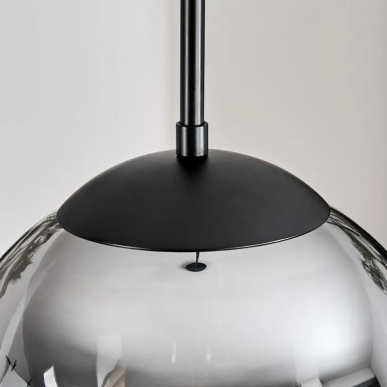 Gastor Suspension, Boule lumineuse Ambre, Clair, Fumé, 3 lumières