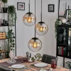 Gastor Suspension, Boule lumineuse Ambre, Clair, 3 lumières