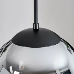 Gastor Suspension, Boule lumineuse Chrome, Clair, Fumé, 3 lumières