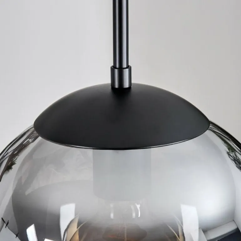 Gastor Suspension, Boule lumineuse Clair, Fumé, 3 lumières