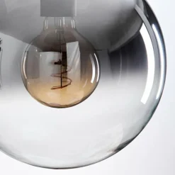 Gastor Suspension, Boule lumineuse Clair, Fumé, 3 lumières