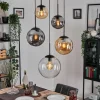 Gastor Suspension, Boule lumineuse 45 cm Noir, 5 lumières