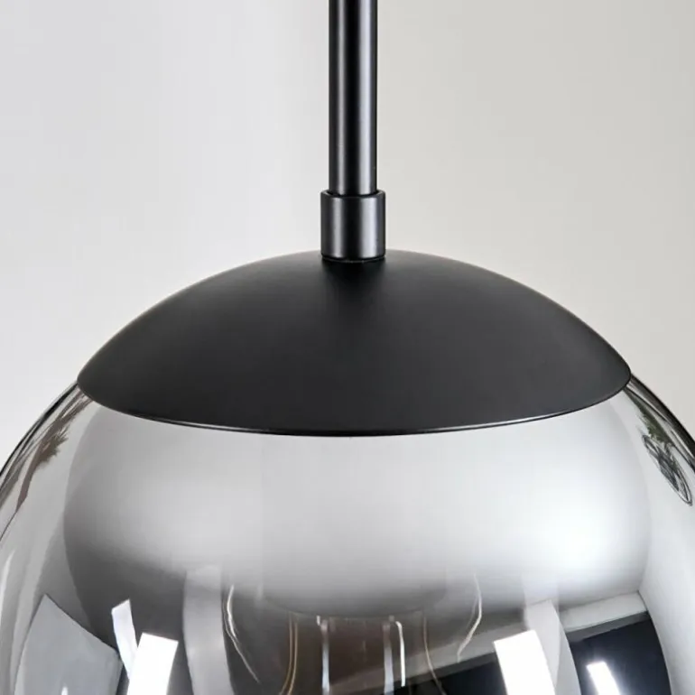 Gastor Suspension, Boule lumineuse 30 cm Ambre, Clair, Fumé, 3 lumières