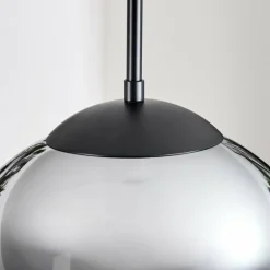 Gastor Suspension, Boule lumineuse 30 cm Ambre, Fumé, 3 lumières