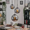 Gastor Suspension, Boule lumineuse 30 cm Fumé, 3 lumières