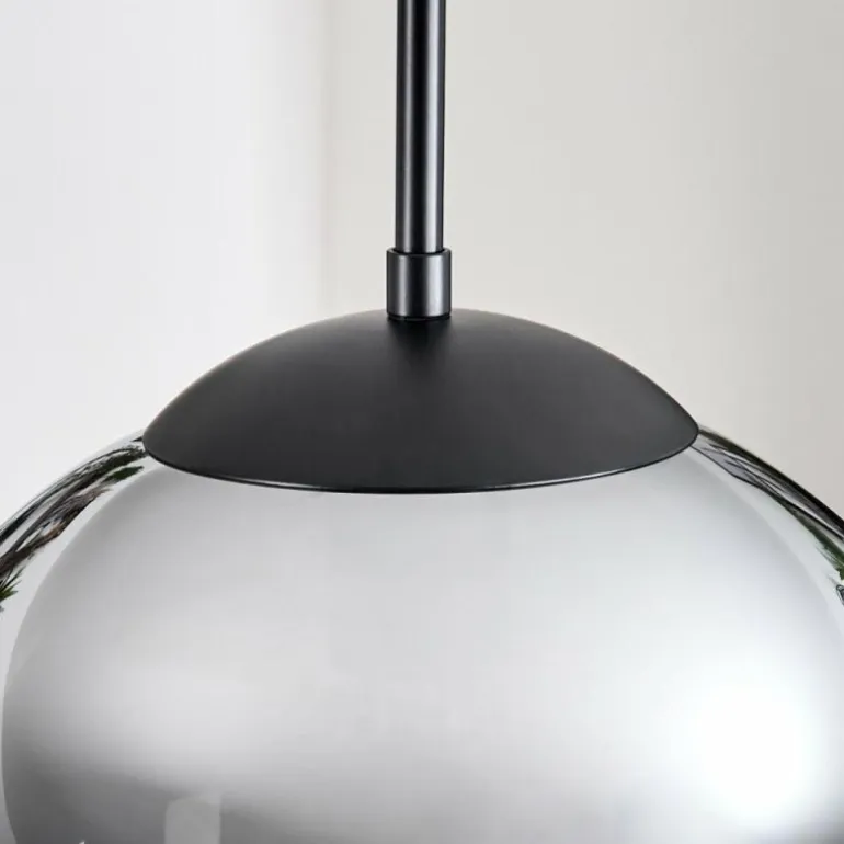 Gastor Suspension, Boule lumineuse 30 cm Fumé, 3 lumières