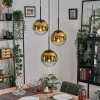 Gastor Suspension, Boule lumineuse 30 cm Or, Clair, 3 lumières