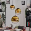 Gastor Suspension, Boule lumineuse 30 cm Or, Clair, 3 lumières