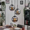 Gastor Suspension, Boule lumineuse 30 cm Fumé, 3 lumières