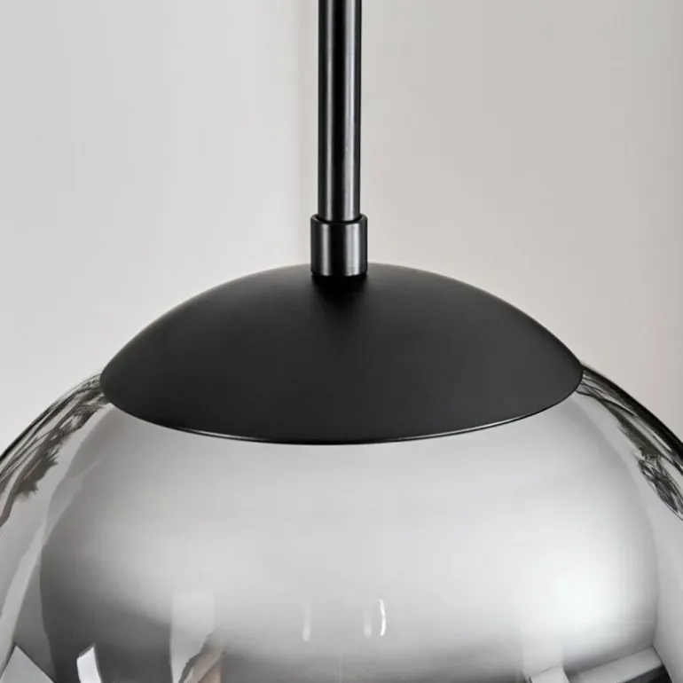 Gastor Suspension, Boule lumineuse 30 cm Fumé, 3 lumières