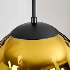 Gastor Suspension, Boule lumineuse 30 cm Or, Clair, 3 lumières