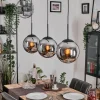 Gastor Suspension, Boule lumineuse Noir, 3 lumières