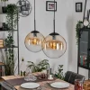 Gastor Suspension, Boule lumineuse Noir, 2 lumières