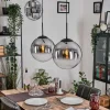Gastor Suspension, Boule lumineuse Noir, 2 lumières