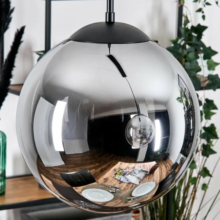 Gastor Suspension, Boule lumineuse, Suspension Noir, 2 lumières