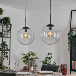 Gastor Suspension, Boule lumineuse, Suspension Clair, 2 lumières
