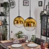 Gastor Suspension, Boule lumineuse, Suspension Or, Clair, 2 lumières
