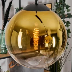 Gastor Suspension, Boule lumineuse, Suspension Or, Clair, 2 lumières