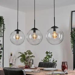 Gastor Suspension, Boule lumineuse, Suspension Clair, 3 lumières
