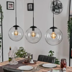 Gastor Suspension, Boule lumineuse, Suspension Clair, 3 lumières
