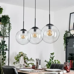 Gastor Suspension, Boule lumineuse, Suspension Clair, 3 lumières