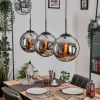 Gastor Suspension, Boule lumineuse, Suspension Chrome, Fumé, 3 lumières